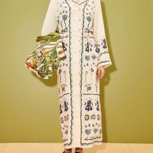 Printed Loose Fit Maxi Dress