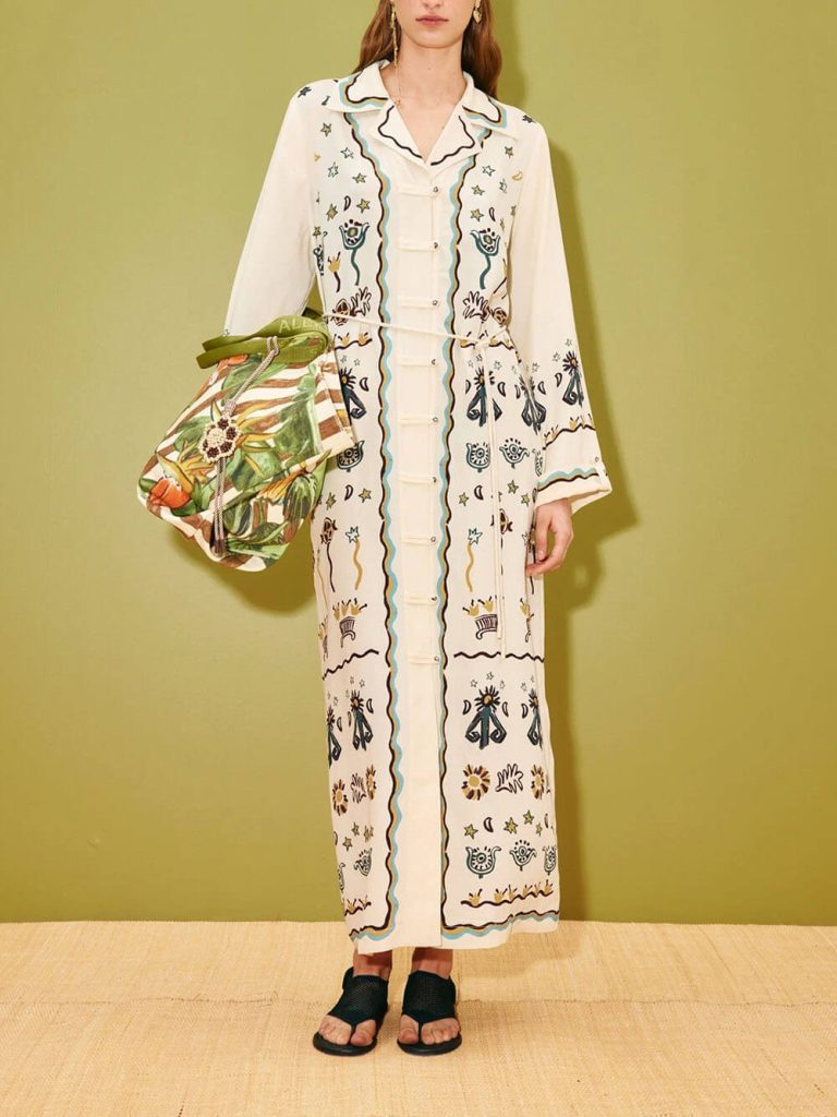 Printed Loose Fit Maxi Dress
