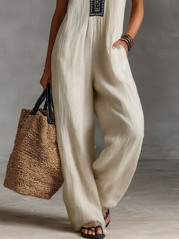 Sleeveless Casual Jumpsuit